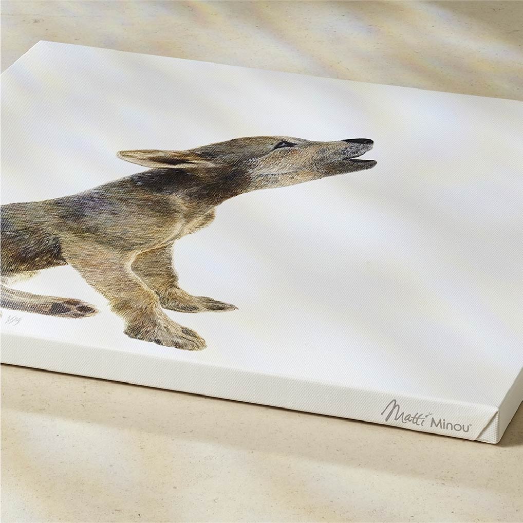 Premium Leinwand WOLF