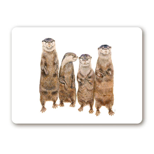Brotzeitbrettchen Otterfamilie
