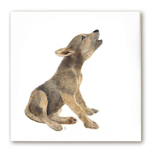 Premium Leinwand WOLF